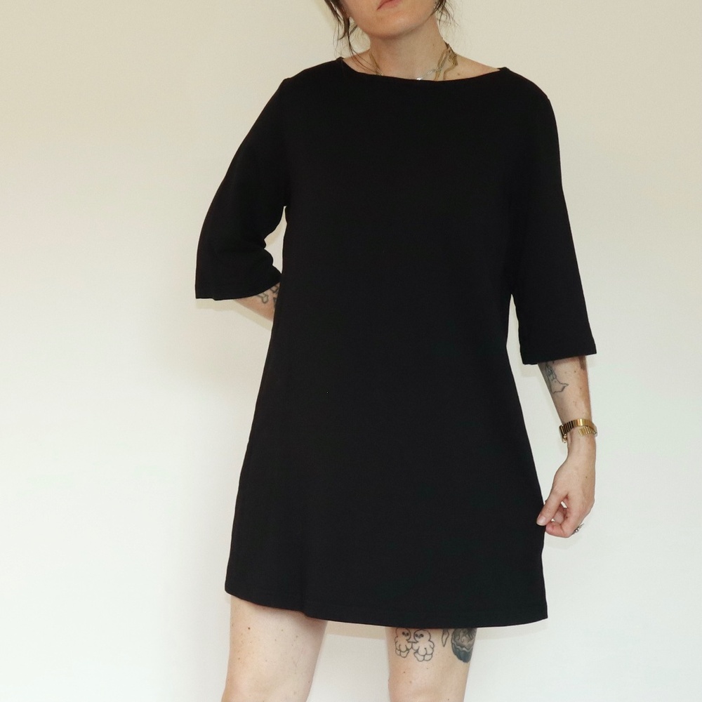 Bryn Walker - 3/4 Sleeve Dress/Tunic - Black - S